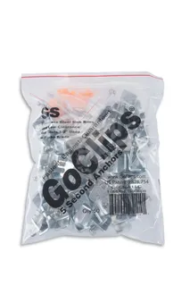 Go Clips Stainless Steel Sink Clips, Pack Of 50, 1/8" Max