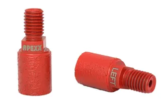 Apexx Incremental Finger Bit Red 20 x 23mm M12 Reverse Thread