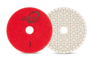 Typhoon ES White Resin 3 Step Polishing Pad 4" Step 1