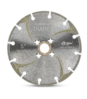 Diarex Electroplated Marble Blade 5" 5/8"-20mm - 7/8" 4 Holes