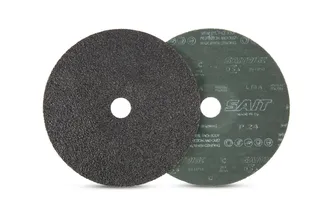 Sait Silicon Carbide Fiber Discs 7" x 7/8", 24 Grit