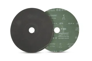 Sait Silicon Carbide Fiber Discs 7" x 7/8", 400 Grit
