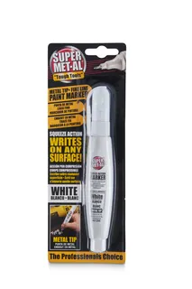 Super MET-AL Paint Marker Fine Line, White