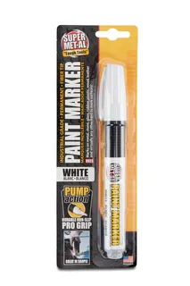 Super MET-AL Paint Marker Fiber Tip, White