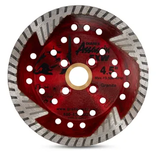 Assassin EXW Turbo Blade 4 1/2" 5/8"-20mm- 7/8" 4 Holes