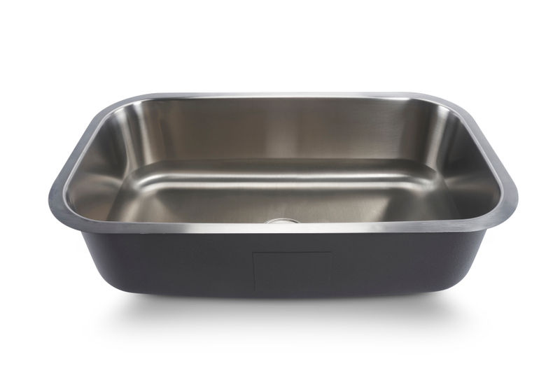 Drilling stainless steel sink