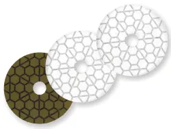 Diarex Ice C-Frame White Resin Polishing Pad 4" Position 5