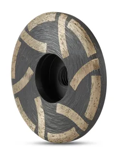 Cyclone Resin Filled Flat Cup Wheel 4" No Water Channel Medium 5/8"-11