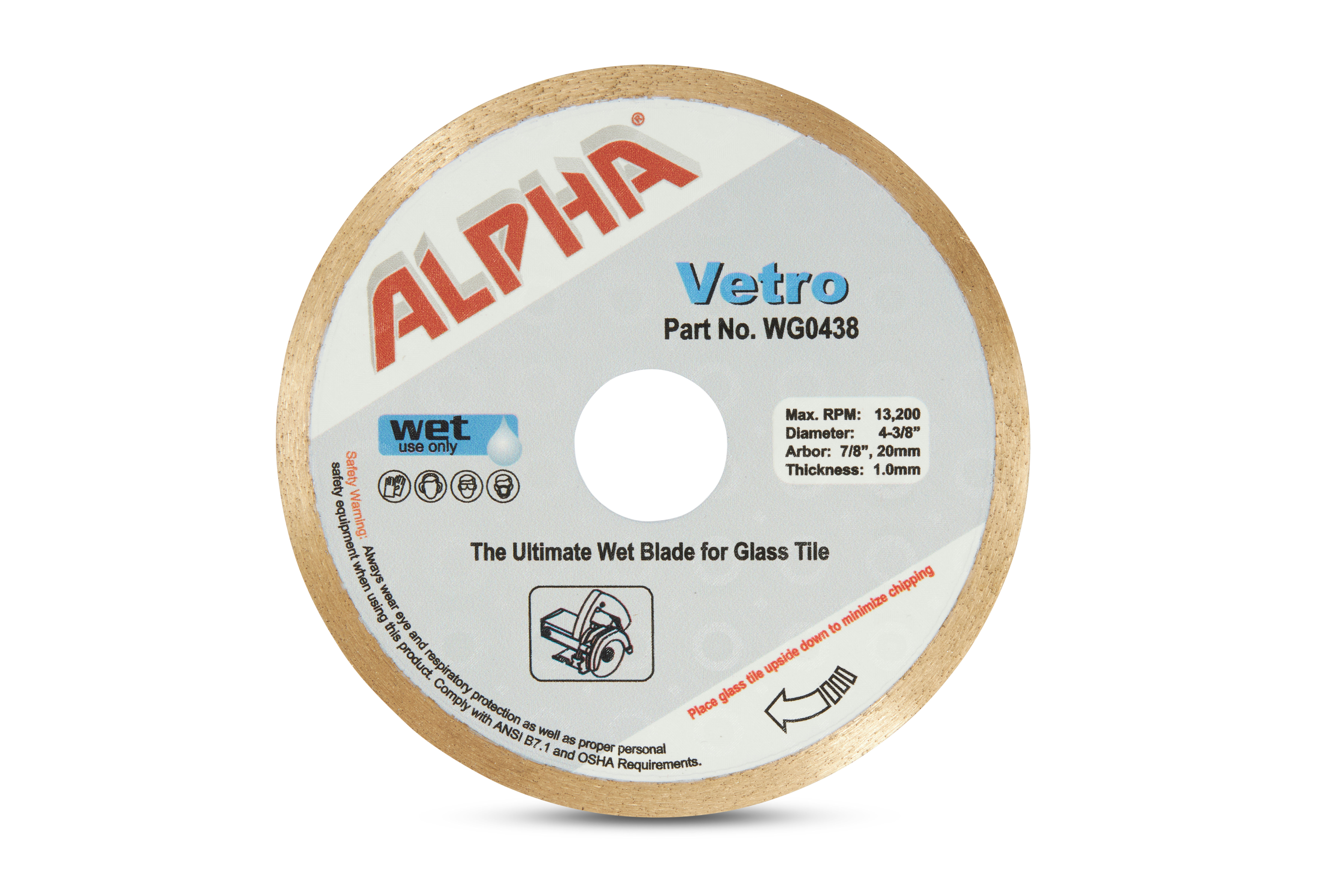 Alpha vetro glass diamond on sale blade