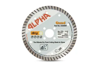 Alpha Quad Dry Cut Turbo Blade 5", 20mm