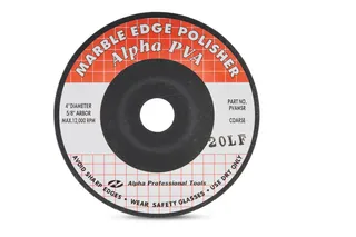 Alpha PVA Polishing Wheel 4" 80 Grit Red 5/8" Arbor