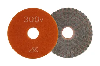 Alpha Ceramica Vitrified, 4" 300 Grit Orange