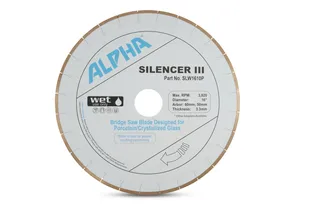 Alpha Silencer III Porcelain and Crystal Glass Blade 16" 50/60mm