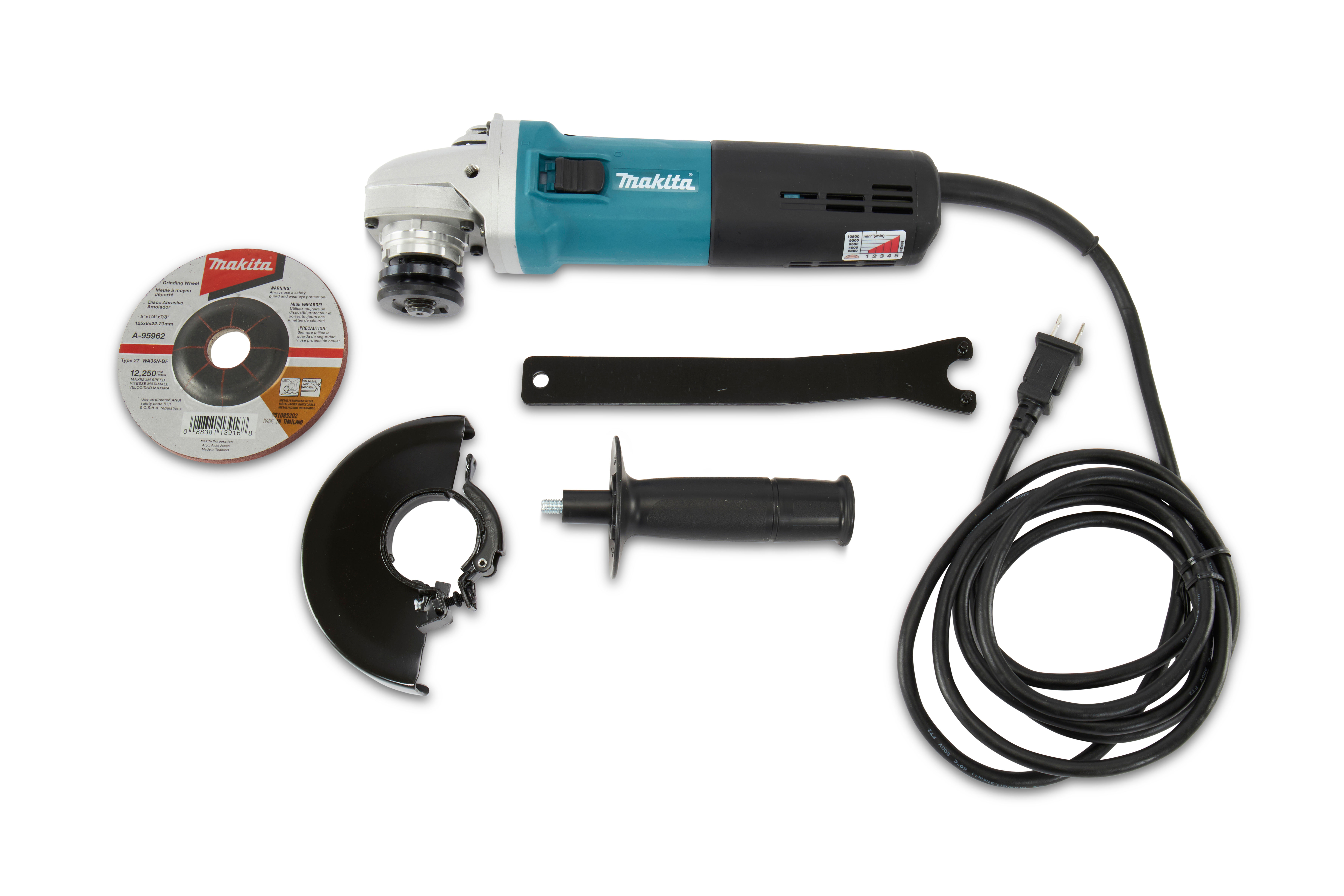 9565cv angle grinder clearance
