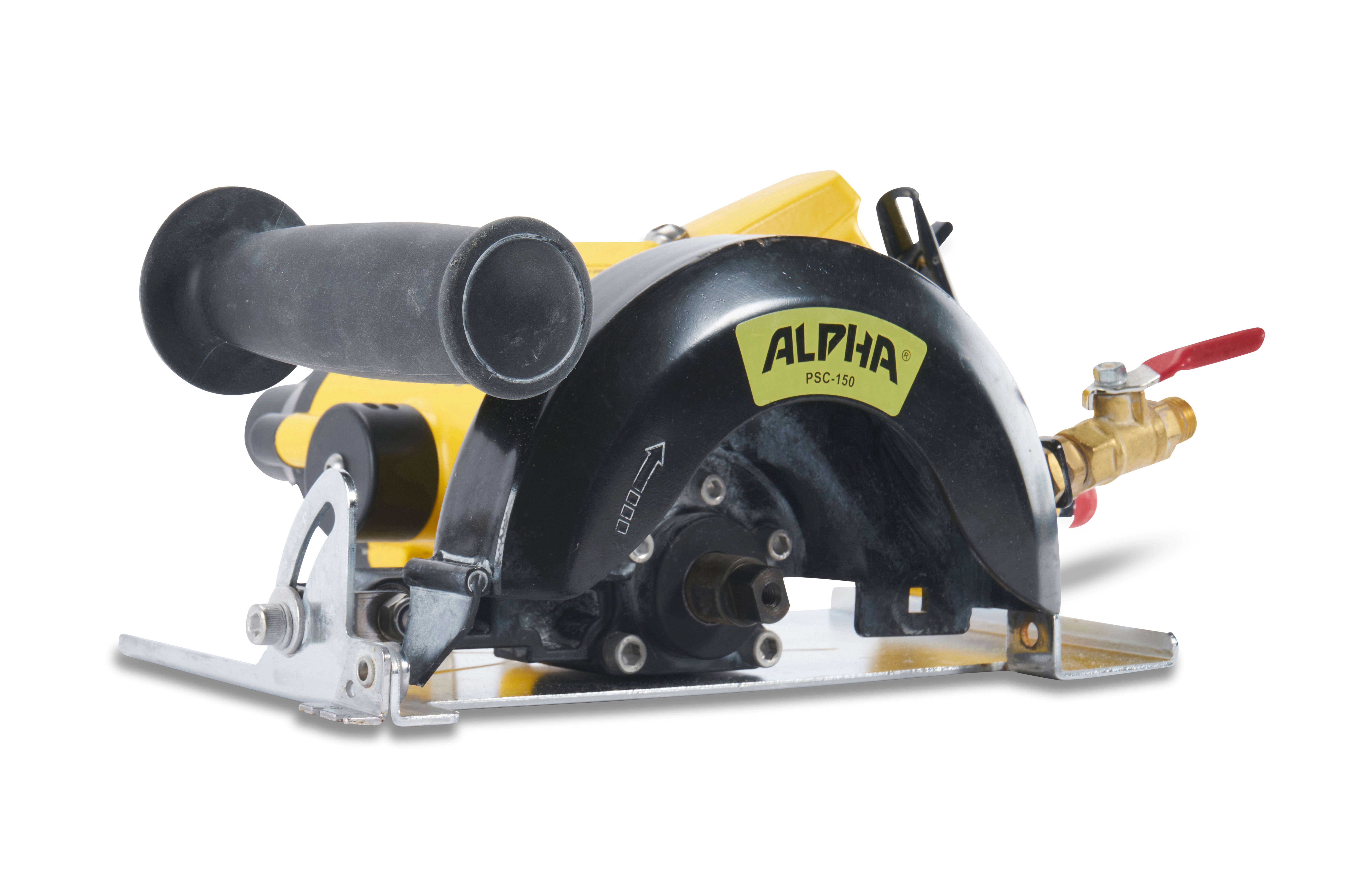 Pneumatic circular saw outlet