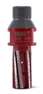 Dongsin Twin Segment Finger Bit 20 x 40mm 1/2" Gas