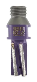 Dongsin Quartzite Finger Bit 20 x 40mm 1/2" Gas