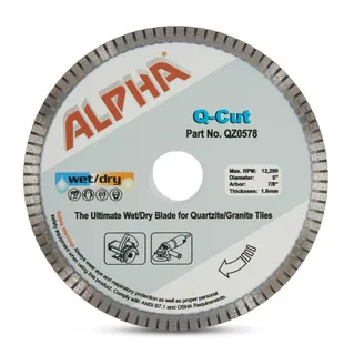 Alpha Q-Cut Blade 5" Diameter 7/8" Arbor
