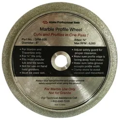 Alpha Marble Profile Wheel 6" 5/8"
