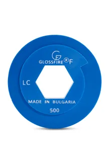 GlossFire Resin Disc 5" 500 Grit Yellow Snail Lock
