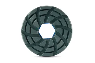 GlossFire Resin Disc 6" 50 Grit Dark Green Snail Lock