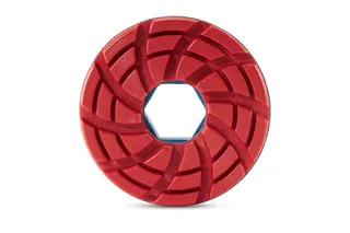 GlossFire Resin Disc 6" 200 Grit Red Snail Lock