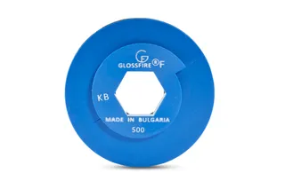 GlossFire Resin Disc 6" 500 Grit Yellow Snail Lock