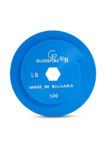GlossFire-B Resin Disc 5" 500 Grit Yellow Snail Lock