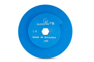 GlossFire-B Resin Disc 6" 100 Grit Black Snail Lock