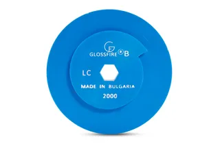 GlossFire-B Resin Disc 6" 2000 Grit Blue Snail Lock