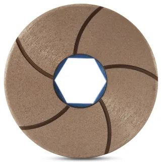 GlossFire Copper Disc 6" 100 Grit Snail Lock