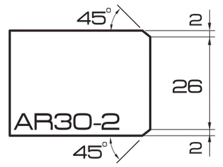 ADI UHS Profile AR30-2 3cm 40 Series CNC Profile Wheels
