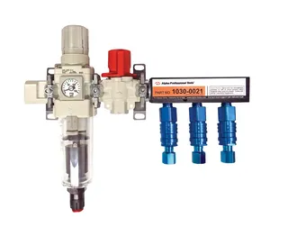 Alpha 3/8" Filter/Regulator Manifold (3) 1/4" NPT 1030-0021