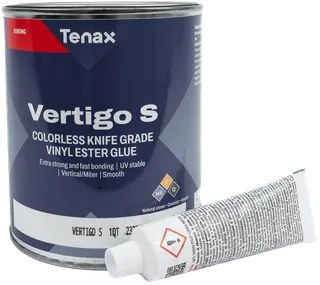 Tenax Vertigo Vinyl Ester Adhesive, Knife Grade Quart