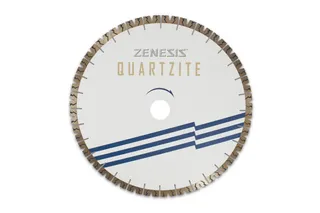 Zenesis Quartzite Bridge Saw Blade 18" 25mm Segments Breton Combi Cut