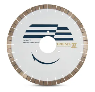 Zenesis II Bridge Saw Blade 16" 25mm Segments 90mm Arbor
