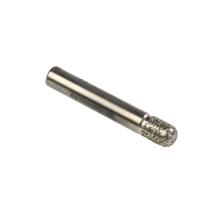 Diamond Wright Electroplated Profiling Bit 902-221-2506 1/4" Sphere End x 3/8" Long with 6mm Shaft 50/60 Grit