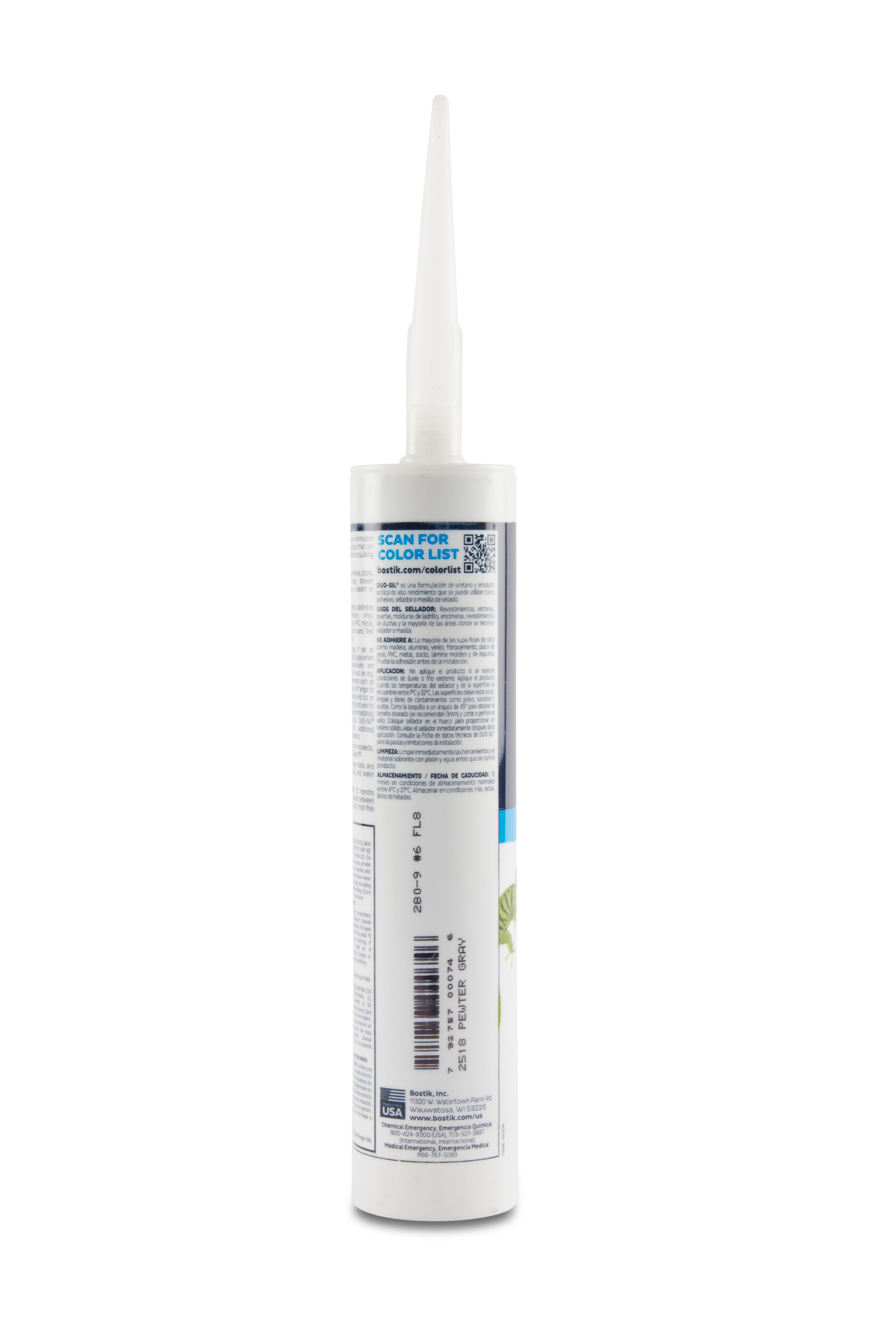 DUO-SIL SEALANT/ADHESIVE CAULK #2518 PEWTER GREY