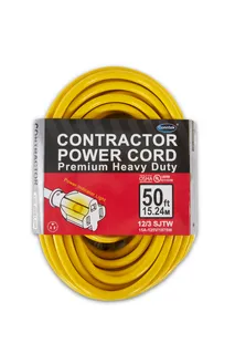 Conntek Heavy Duty Extension Cord with Lighted End 12/3 15amp 50ft