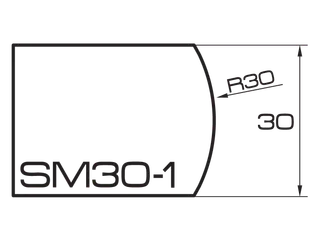 ADI UHS Profile SM30-1 3cm 80 Series CNC Profile Wheels