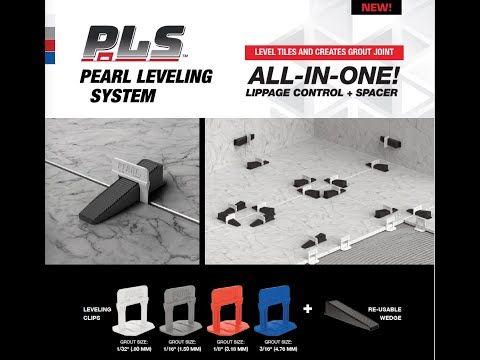 Pearl Leveling System For Tile White 1/32