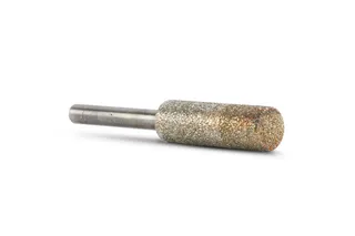 Diamond Wright Electroplated Profiling Bit 902-221-2518 1/2" Dia Blunt x 1 1/2" Long with 6mm Shaft 50/60 Grit
