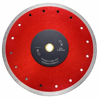 Vector Plus Continuous Rim Porcelain Blade Red
