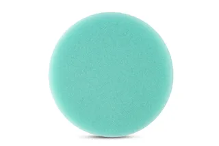 Green Foam Light Polishing Pad, QRS Backed, 6 1/2", Step 2