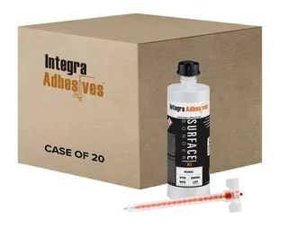 Integra Surface Bonder Xi Alabaster 0010 Adhesive 250ml with 2 Tips, Case of 20