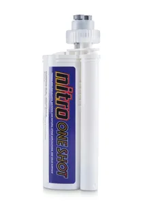 Nitro One Shot Adhesive 250ml 823 I-Charcoal with 2 Tips