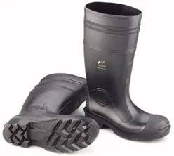 Buffalo Style Steel Toe Boots Black, Size 8