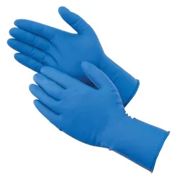 Bioskin Blue Powder Free Latex Gloves, Size XL, Box of 50