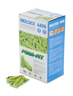 Moldex Pura-Fit Ear Plugs, NRR 33 dB, Box Of 200, Uncorded