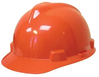 Orange Hard Hat, ANSI Z89.1-2003 Compliant, Ratchet
